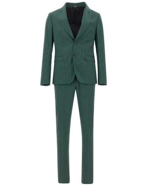 Emanuel Ungaro Costume À Fines Rayures - Green
