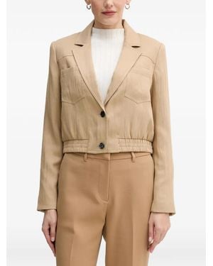 DKNY Veste À Poches Poitrine - Neutre