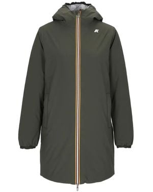 K-Way Reversible Hooded Coat - Gray