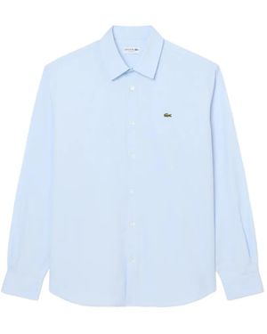 Lacoste Chemise En Tissu Pinpoint À Coupe Regular - Blue