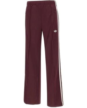 adidas Pantaloni Sportivi Firebird Con Banda Laterale - Rosso
