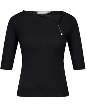 Paloma Wool Cain Chain-Detail Top - Black