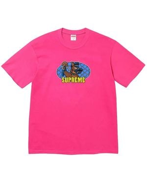 Supreme Camiseta Con Estampado Gráfico - Rosa