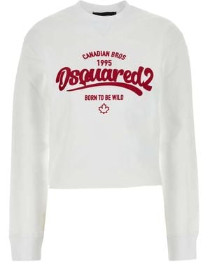 DSquared² Cotton Sweatshirt - White