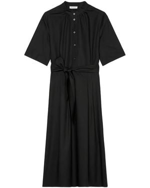 Marc O' Polo Button-Down Belted Midi Dress - Black