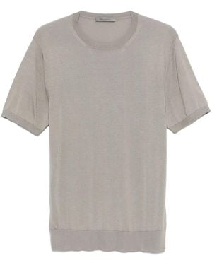 Corneliani シルク Tシャツ - グレー