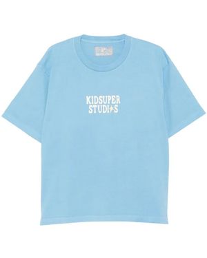 Kidsuper The Boy Who Jumped The Moon Graphic-Print T-Shirt - Blue