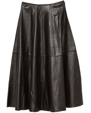 Arma Gonna Midi Con Inserti - Grigio