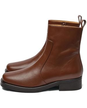 Studio Nicholson Bottines À Bout Carré - Brown