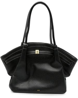 JW PEI Medium Hana Pebbled-Effect Tote Bag - Black