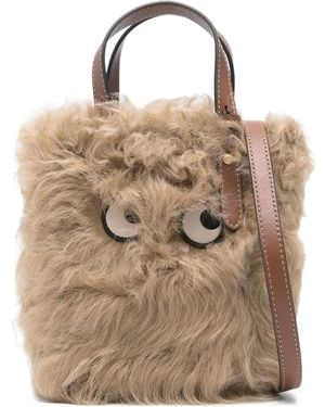 Anya Hindmarch Sheep Skin/Shearling/Goat Skin - Natural