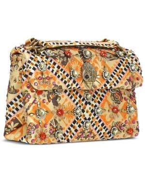 Kurt Geiger Kensington Crystal-Embellished Shoulder Bag - Metallic