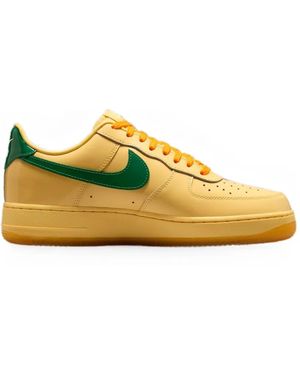 Nike Air Force 1 Low Patent Leather Trainers - Yellow