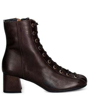 Fly London Lace-Up Ankle Boots - Brown