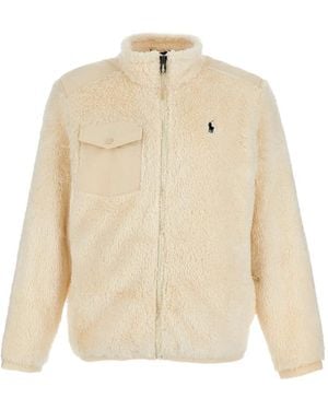 Polo Ralph Lauren Fleece Zip Jacket - Natural