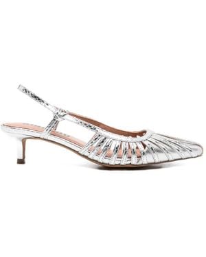 Bibi Lou Cut-Out Court Shoes - White