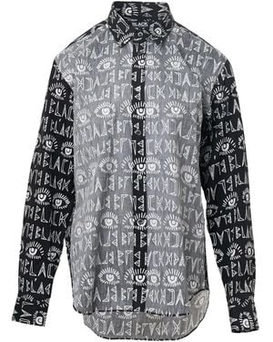 COMME DES GARÇON BLACK Filip Pagowski Shirt Met Grafische Print - Grijs