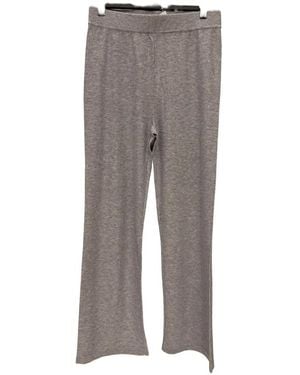 Emme Tequila Glitter-Effect Knitted Trousers - Grey