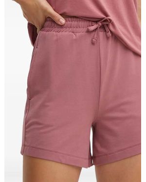BOSS Elasticated-Waist Mini Shorts - Pink