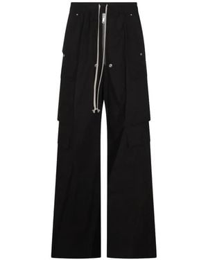 Rick Owens Cargobelas Drawstring-Fastening Cargo Trousers - Black