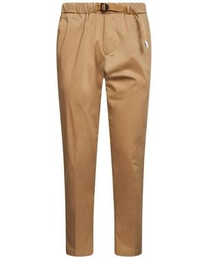 White Sand Belted Trousers - Natural