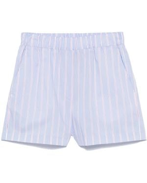 Manuel Ritz Striped Shorts - Blue