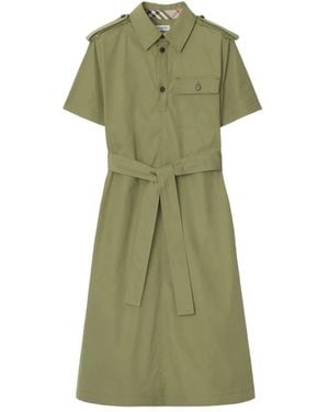 Burberry Klassisches Hemdkleid - Grün