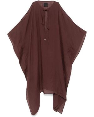 Fisico Kleid im Cape-Design - Rot