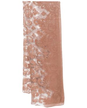 Twinset Floral-Pattern Scarf - Pink
