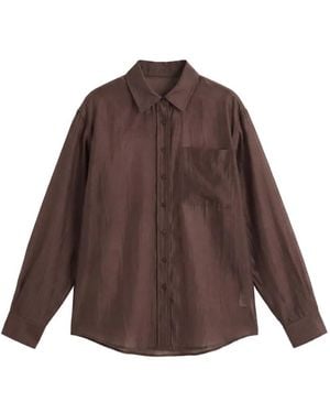 Reformation Eli Buttoned Shirt - Brown