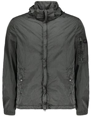 Paul & Shark Hooded Zip-Up Jacket - Gray