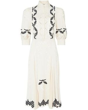 Temperley London Daphne Midi Dress - White