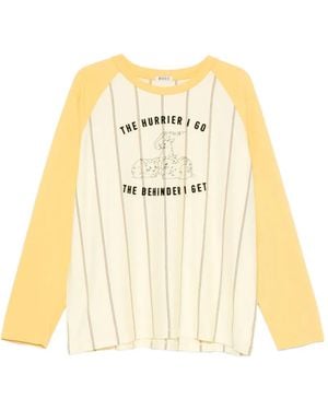 Bode Summertime Gestreepte T-Shirt - Metallic