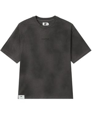 Izzue Logo-Embroidered T-Shirt - Black