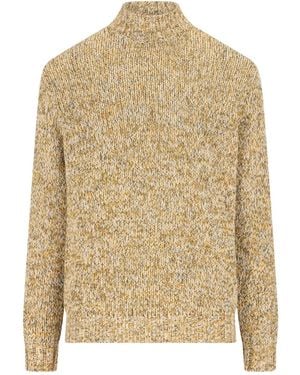 Tagliatore Rollkragenpullover mit Stehkragen - Natur
