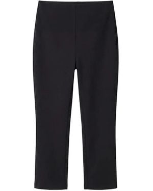 Reformation Jill Cropped Knit Trousers - Black