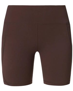 Sweaty Betty Power 6" High-Waisted Shorts - Brown