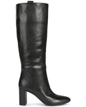Geox 80Mm Pheby Knee-High Block-Heel Boots - Black