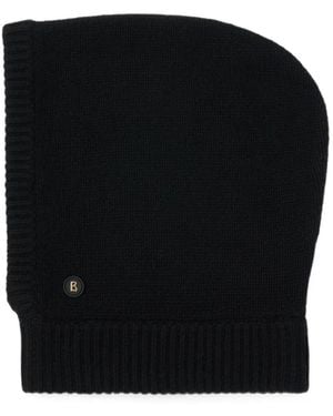 Bogner Berny Ribbed-Knit Balaclava - Black