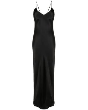Nili Lotan Cami Silk-Satin Gown - Black