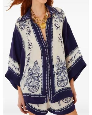FARM Rio Camicia Coast Scarf - Blu