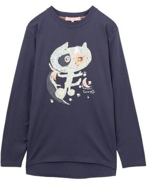 Tsumori Chisato Sequin-Embellished Long-Sleeve T-Shirt - Blue