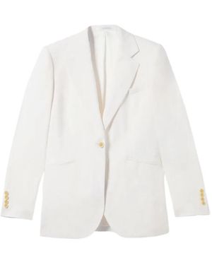 Brooks Brothers Linen Blazer - White