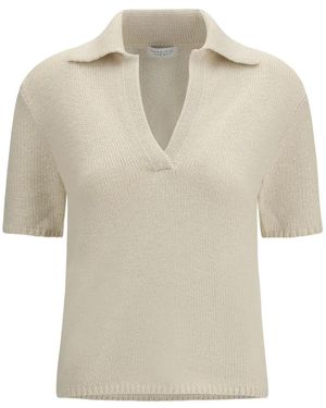 Gabriela Hearst Sohan V-Neck Top - White
