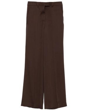 Semicouture Flared Trousers - Brown