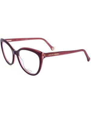 Carolina Herrera Cat-Eye Frame Glasses - Red