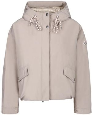 Moncler Giacca Eucalyptus Con Cappuccio - Neutro