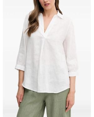 Ouí V-Neck Shirt - White