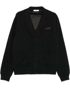 Givenchy Cardigan Mit Logo-Patch - Schwarz