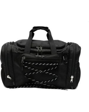 Balenciaga Logo-Print Holdall - Black